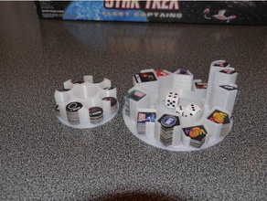 star trek fleet captains token holders toy & game accessories 3d print model - Mito3D