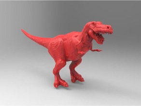 tyrannosaurus rex creatures 123d creature dinosaurs prehistoric roar sculptris zbrush 3d print model - Mito3D