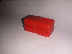 1x1x2 stickerless di rubik cubo i puzzle cuboide facile la stampa-in-place stampa luogo rubiks piccola test twisty 3d print model - Mito3D