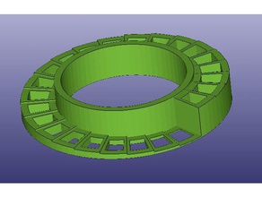 anello di taratura - metrica Stampa 3d prove pezzo calibrazione 3d print model - Mito3D