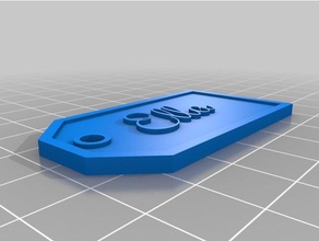 ella name tag signs & logos customized 3d print model - Mito3D