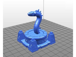 water weird ii - scrying pool insert toys & games dnd dragons dungeons hydra hydralisk miniatures terrain wargame 3d print model - Mito3D