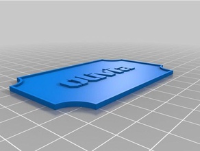 olivia özelleştirilmiş tabela dekor 3d print model - Mito3D