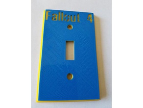 fallout 4 light switch cover plate toy & game accessories 3d print model - Mito3D