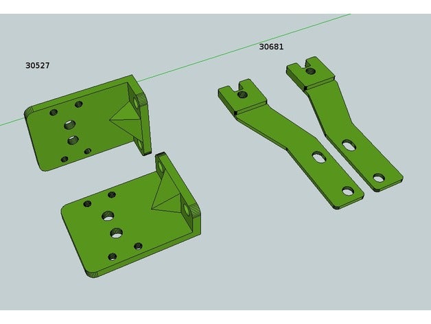 x-tallar 2016 arrastre de la cadena soportes partes 3D print model - Mito3D