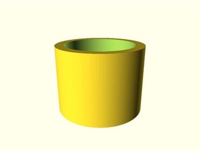 modello parametrico a razzo corpo del tubo di guida per il taglio hobby 3d print model - Mito3D