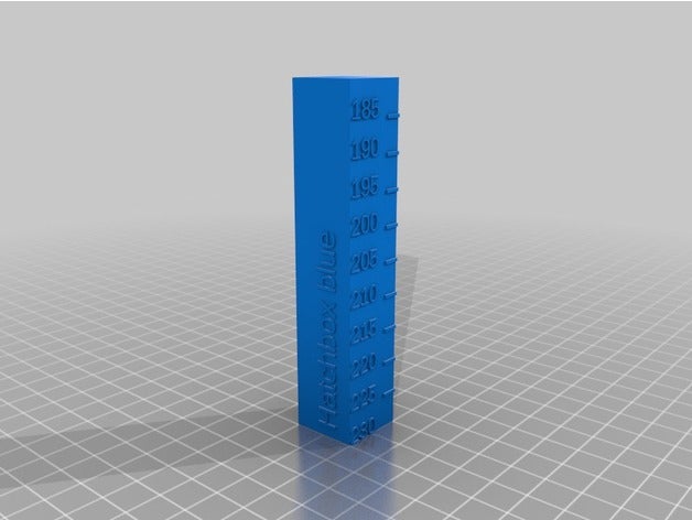 hatchbox tevo prueba de temperatura La impresión en 3d las pruebas personalizado 3D print model - Mito3D