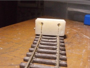 oo ho flexitrack courbe formant pinces modèles trains modèle de chemin fer 3d print model - Mito3D