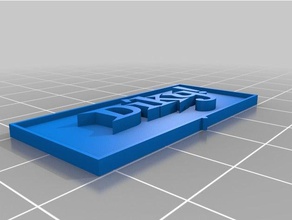 diky etiqueta funky h2 al aire libre y jardín personalizado 3d print model - Mito3D