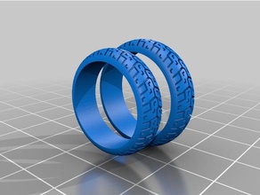 ciclistas de anéis casamento jóias 3d print model - Mito3D