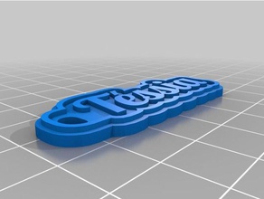tessia 2mm keychains customized 3d print model - Mito3D