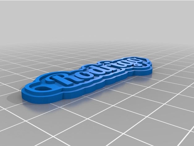 rodrigo 2mm llaveros personalizado 3D print model - Mito3D