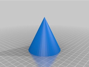 cône francais les mathématiques personnalisé 3d print model - Mito3D