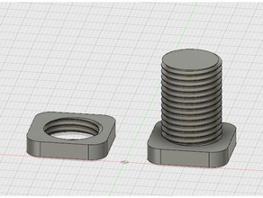 screw m15 parts 3d print model - Mito3D