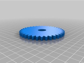 my customized involute spur gear 36 hobby 3d print model - Mito3D
