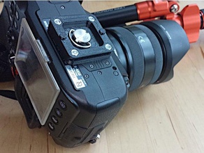 quick release plate cullmann mundo tripod camera mount schnellwechselplatte 3d print model - Mito3D