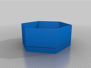 my customized square foot hexagonal planter - customisable outdoor & garden 3d print model - Mito3D