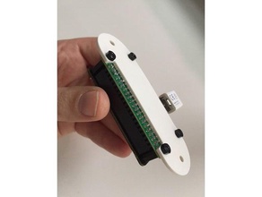 pi zero mounting plate electronics raspberry 3d print model - Mito3D