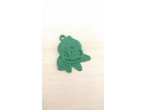 bulbasaur chave de cadeia chaveiros charme bonito é fácil divertido jogo gameboy presente o verde chaveiro crianças nitendo pokemon pokemons figuras ir simples assim starter 3d print model - Mito3D