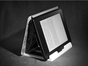 sideways kindle stand tablet autodesk fusion 360 3d print model - Mito3D
