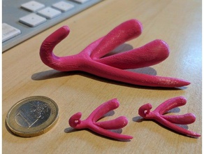 Klitoris-Ohrringe-Anhänger Ohrringe 3d print model - Mito3D