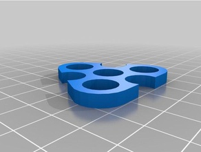mini spinner toys & games bearing fidget hand mini-spinner trispinner 3d print model - Mito3D