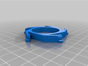 my customized spool hub adapter diam 325 54 height 7 arms 5 3d printer parts 3d print model - Mito3D