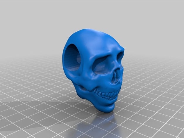 skull paracord bead art beads human 3D print model - Mito3D