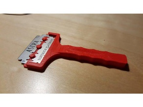 astra razor blade holder 3d printer accessories scraper 3d print model - Mito3D
