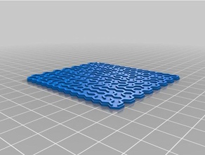 hex labirinto tentar Arte 2d personalizado 3d print model - Mito3D
