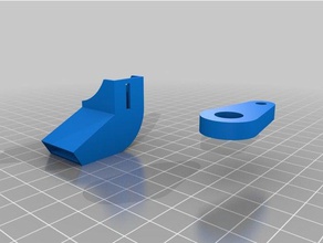 meine angepasste snap-fit-Gebläse duct 3d-Drucker Teile kundengebundene 3d print model - Mito3D