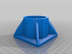 il mio personalizzato parametrico di fissaggio alla gamba del tavolo -openscad fai da te su misura 3d print model - Mito3D