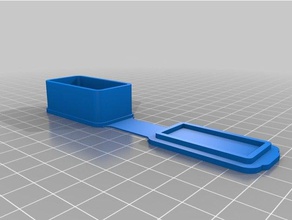 small custom box attached lid containers customized 3d print model - Mito3D