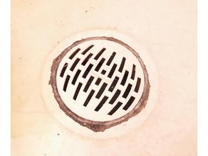 drain hole cover bathroom 3d print model - Mito3D