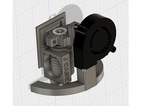 e3d j head holder fan duct 3d printer extruders bowden extruder 3d print model - Mito3D