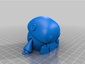 wip tiny articulated bot added supports toys & games 3d print model - Mito3D