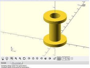 bobina de corpo gerador partes spool 3d print model - Mito3D