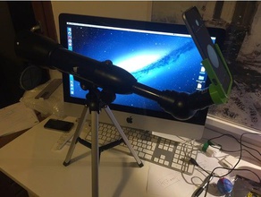 lens adapter geertop telescope physics & astronomy iphone 6 plus 3d print model - Mito3D