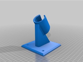 shower handle wall mount bathroom 3d print model - Mito3D