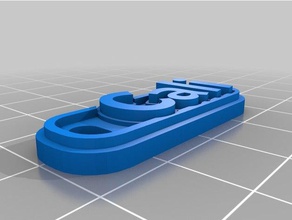 my customized multiline tag keychain cali keychains 3d print model - Mito3D