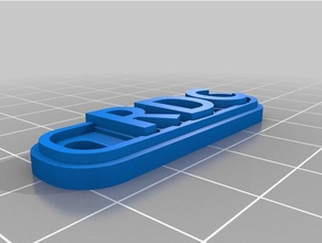 my customized multiline tag keychain rdc keychains 3d print model - Mito3D