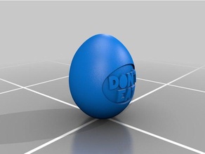 to-scale large egg don't eat sculptures 3d print model - Mito3D