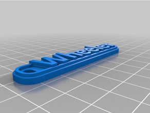 mi personalizados multilínea tag llavero wheeler llaveros personalizado 3d print model - Mito3D