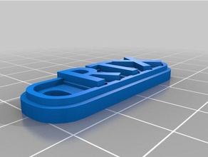 mi personalizados multilínea tag llavero rtx llaveros personalizado 3d print model - Mito3D