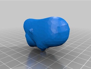 lego homer cabeça 3d print model - Mito3D