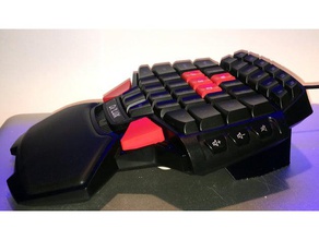 gaming keypad stand computer elevate keyboard mouse 3d print model - Mito3D