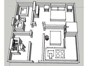 model house furniture models 3d print model - Mito3D