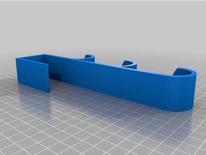 3hookdoorhangar de l'organisation personnalisé 3d print model - Mito3D