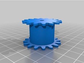 1 24 german tiger battle tank driving sprockets r c vehicles replacement sprocket 3d print model - Mito3D