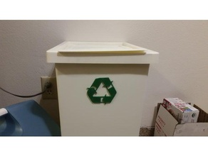 símbolo de reciclaje signos y logotipos el logotipo la papelera 3d print model - Mito3D